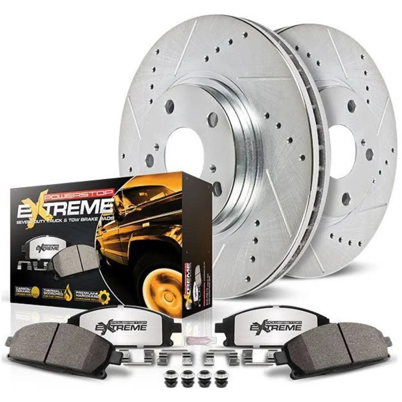 Power Stop Front and Rear Z36 Truck & Tow Brake Drum Kit K15053DK-36
