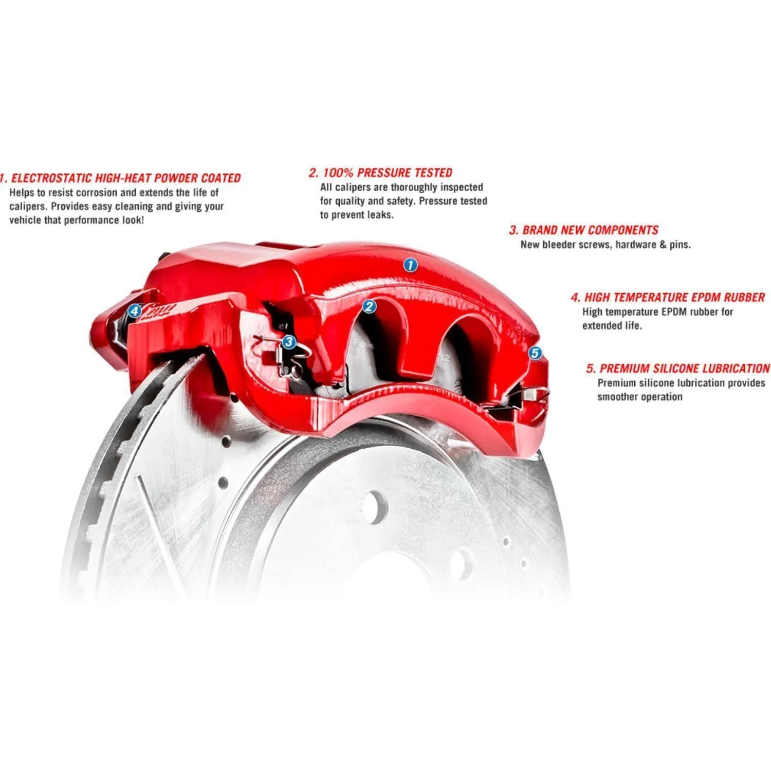 Power Stop (KC2554) Z23 Evolution Sport Brake Kit with Calipers, Front and Rear
