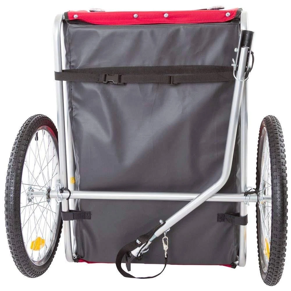 Rage Powersports Red Pull-Behind Dog Bicycle Trailer Pet Carrier