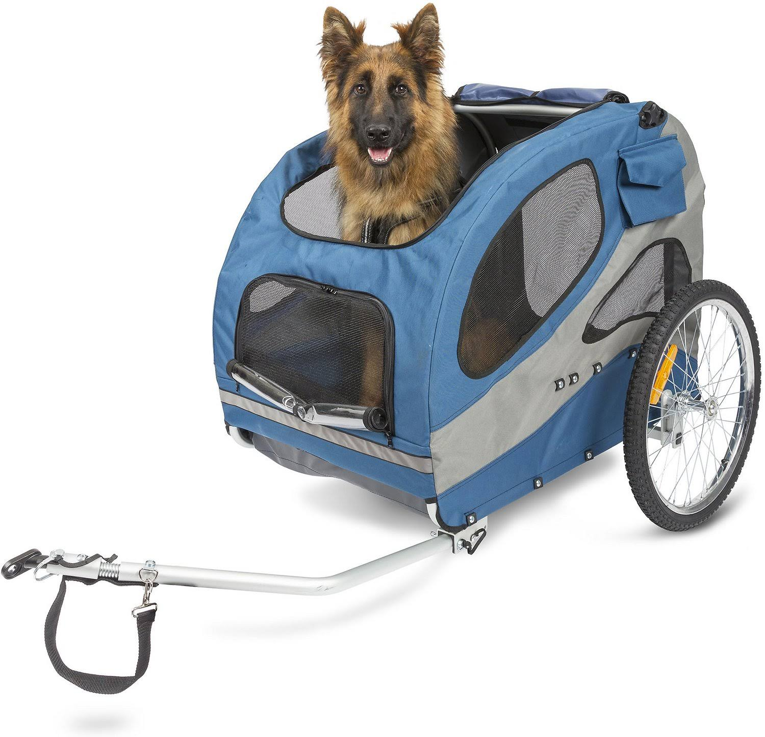PetSafe Happy Ride Aluminum Cat & Dog Bicycle Trailer, Large