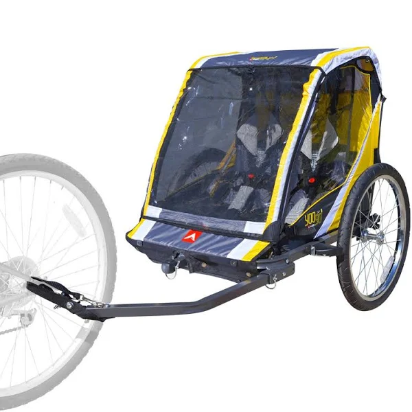 Allen Sports Deluxe Steel 2-Child Bicycle Trailer and Stroller, S2