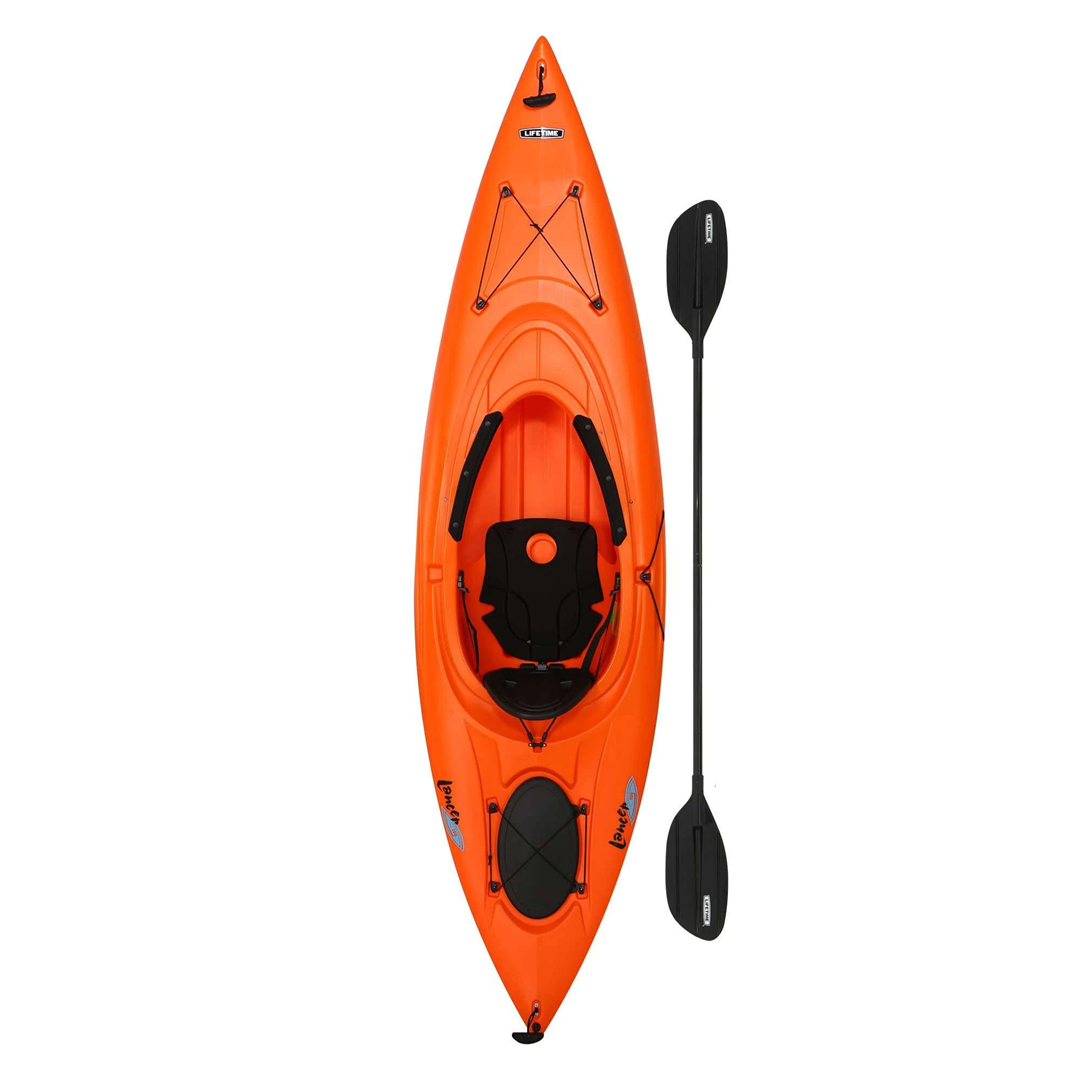 Lifetime Lancer 100 Sit-In Kayak with Paddle 10ft Orange