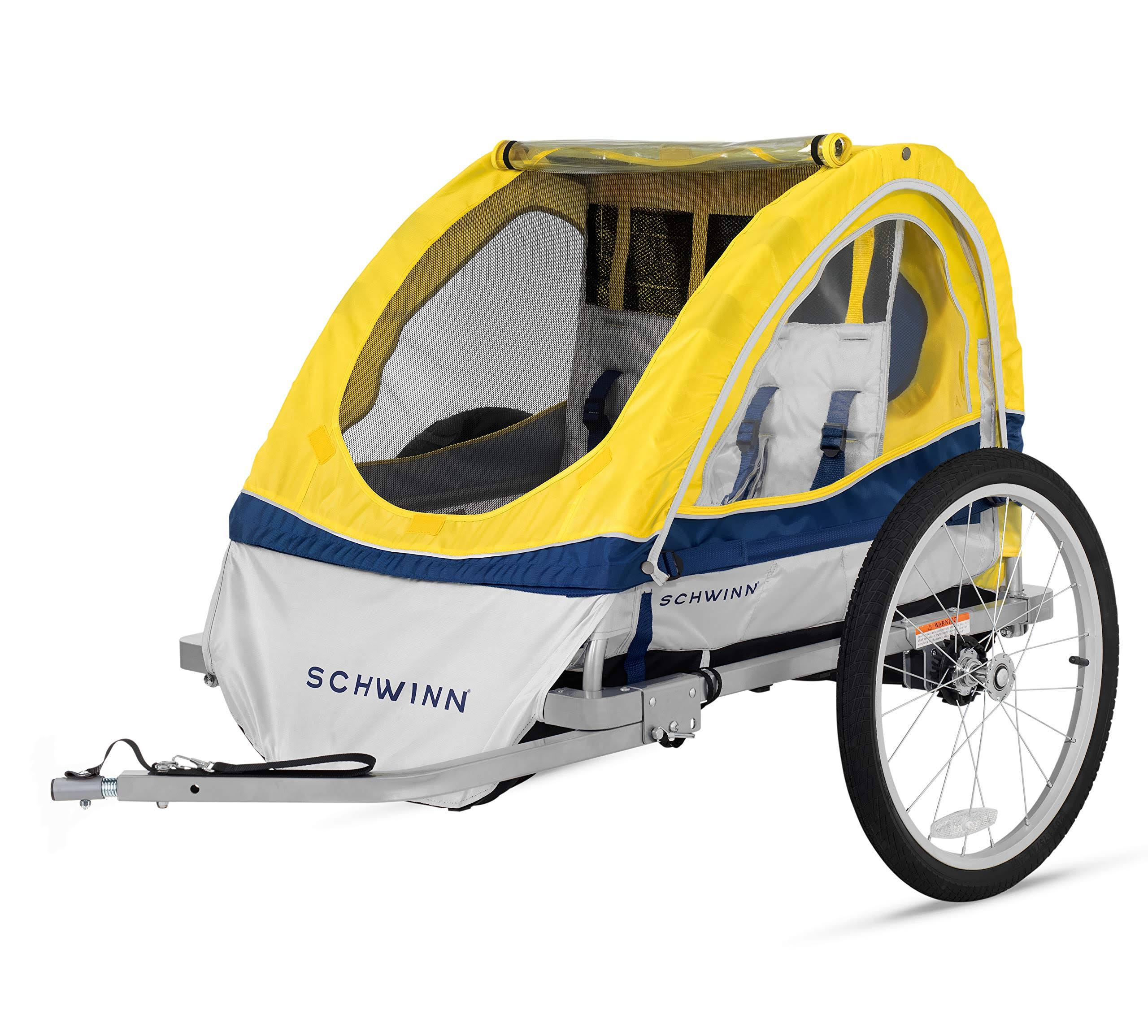 Schwinn Echo Double Bike Trailer Yellow