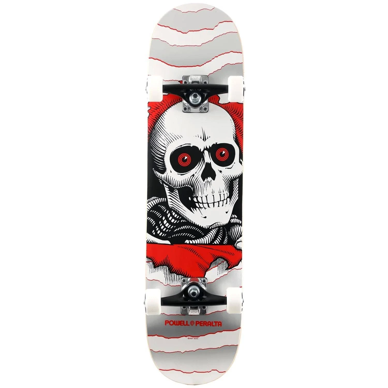 Powell Peralta Ripper Complete Skateboard Silver 8.0″