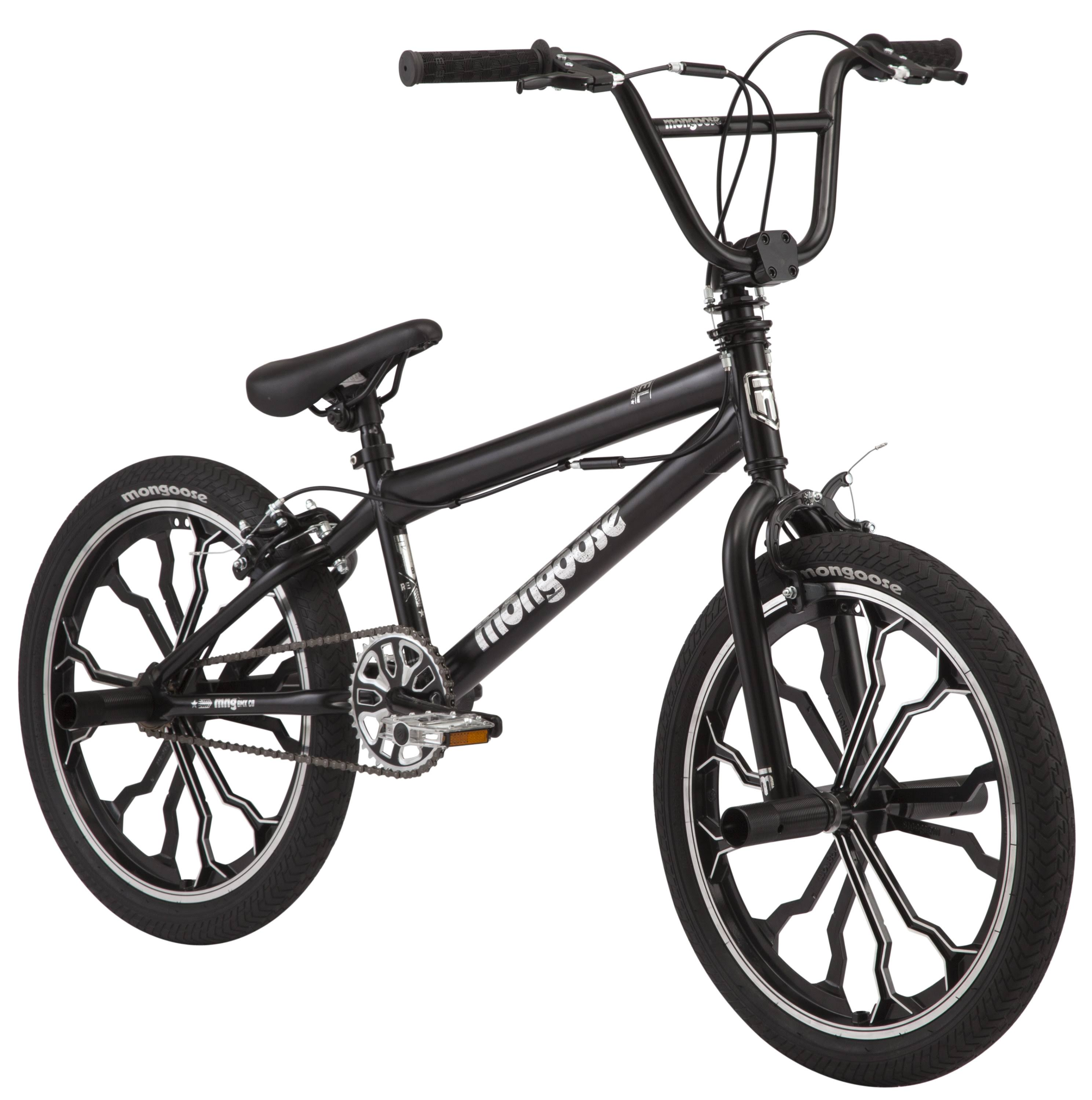 Mongoose Rebel Kids BMX Bike 20in Mag Wheels Ages 7  C 13 Black