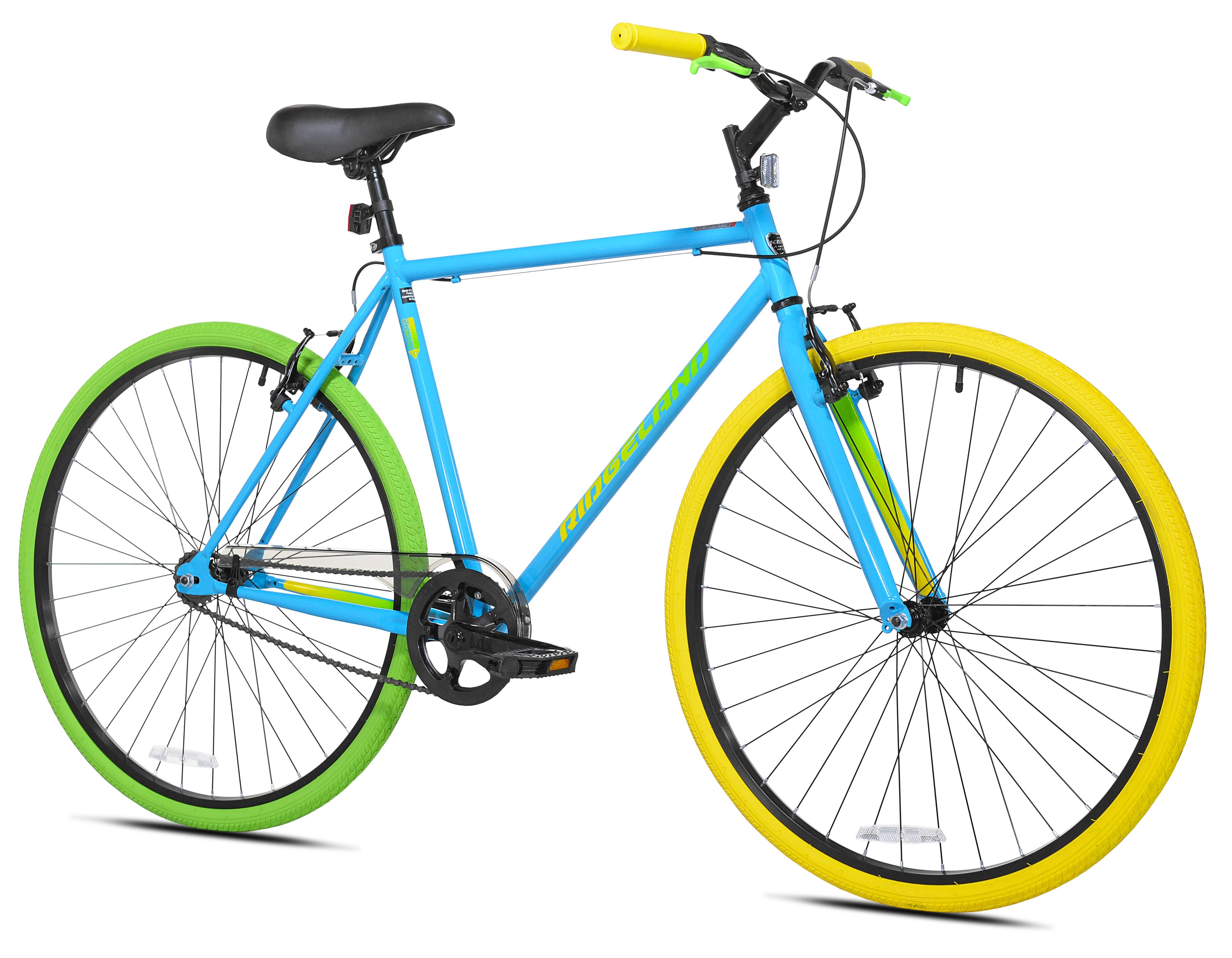 Kent 700c Men’s Ridgeland Hybrid Bike, Blue/Green