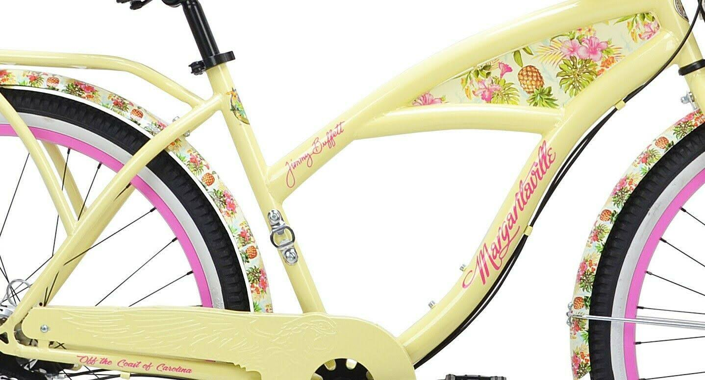 Kent 26″ Margaritaville Women’s 3-Speed Cruiser Bike ・ Yellow